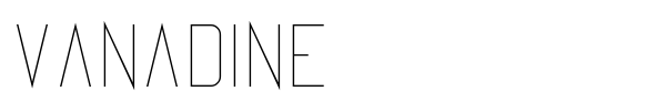 Vanadine font preview